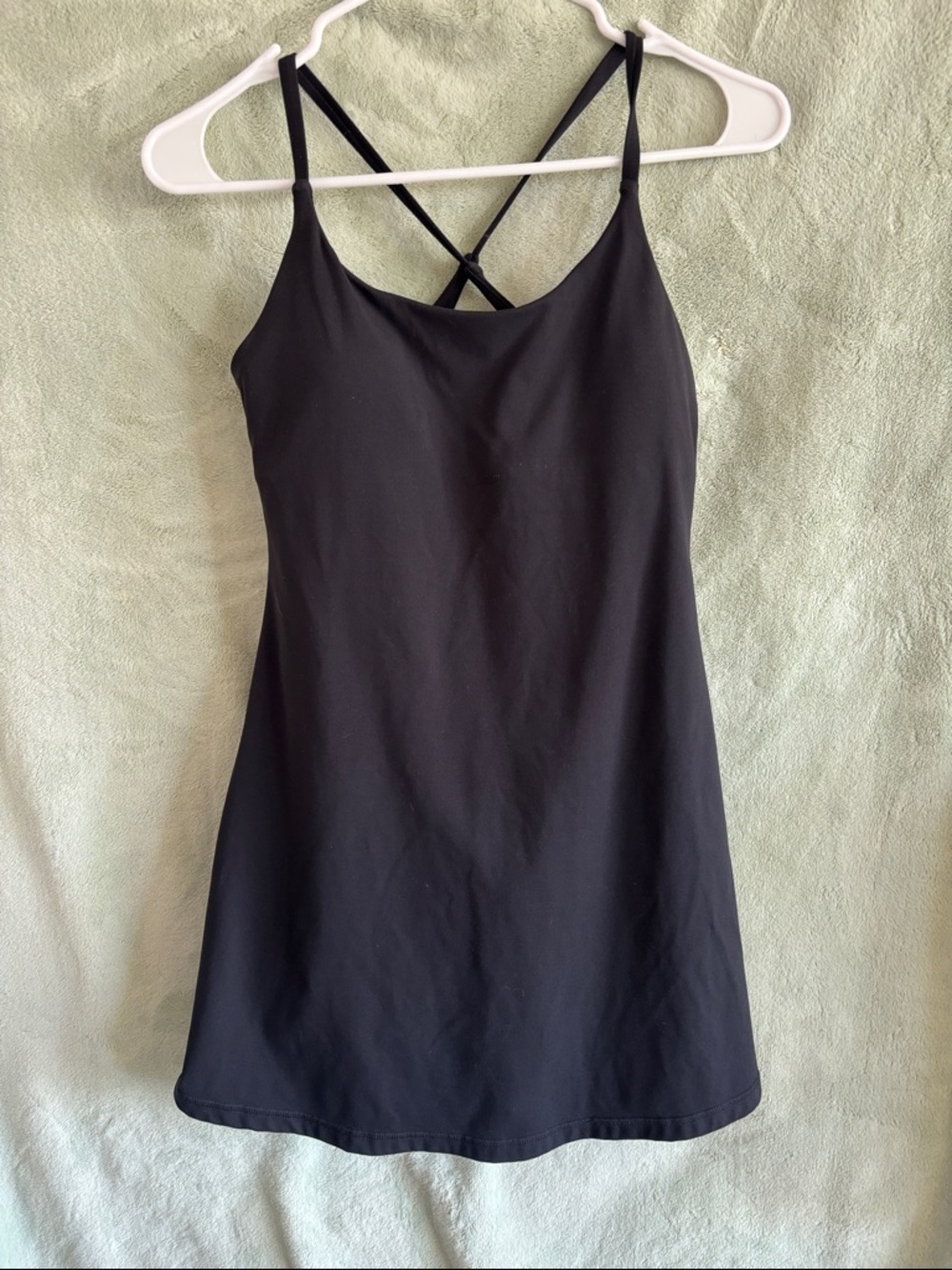 Nicole Miller Sport Black Cross-Back Slip Dress
